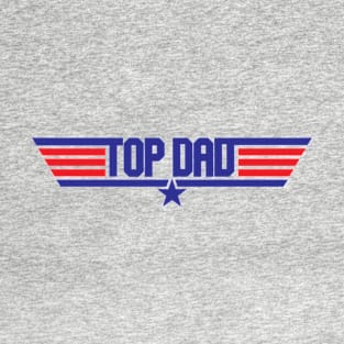 Top Dad Top Gun Logo T-Shirt